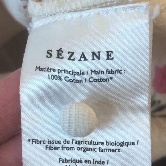 Sezane Pretty Pink Flower Print Top - Picture 3 of 4